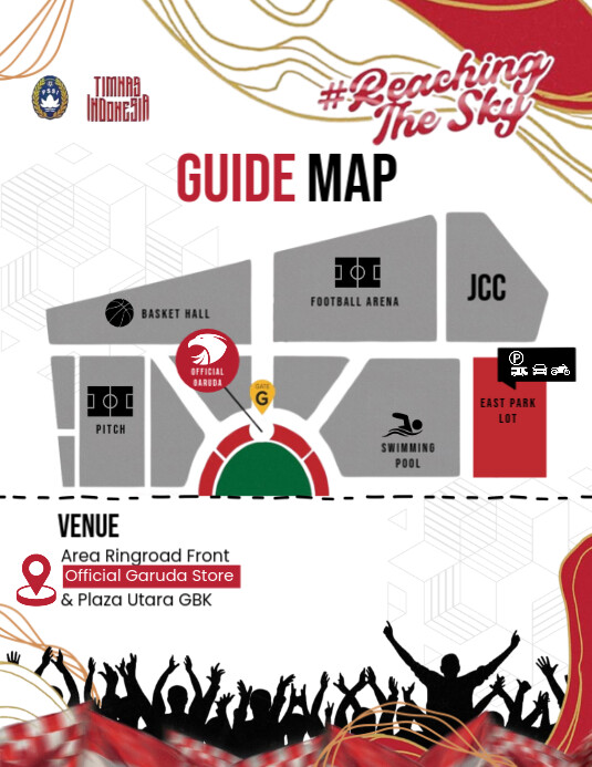 GUIDE MAP NONTON BARENG TIMNAS INDONESIA VS AUSTRALIA Flyer (US Letter) template