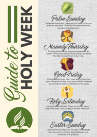 Holy Week Guide 2025 Template | PosterMyWall