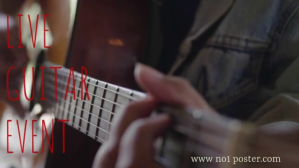 Brązowy GUITAR, music party YouTube Thumbnail Template