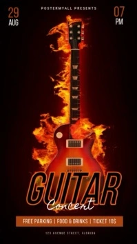 Guitar Concert instagram reel ad template