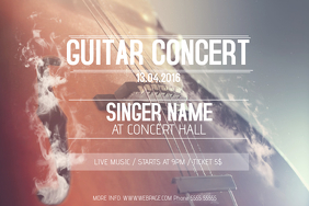 customizable design templates for live music poster template concerty flyers landscape