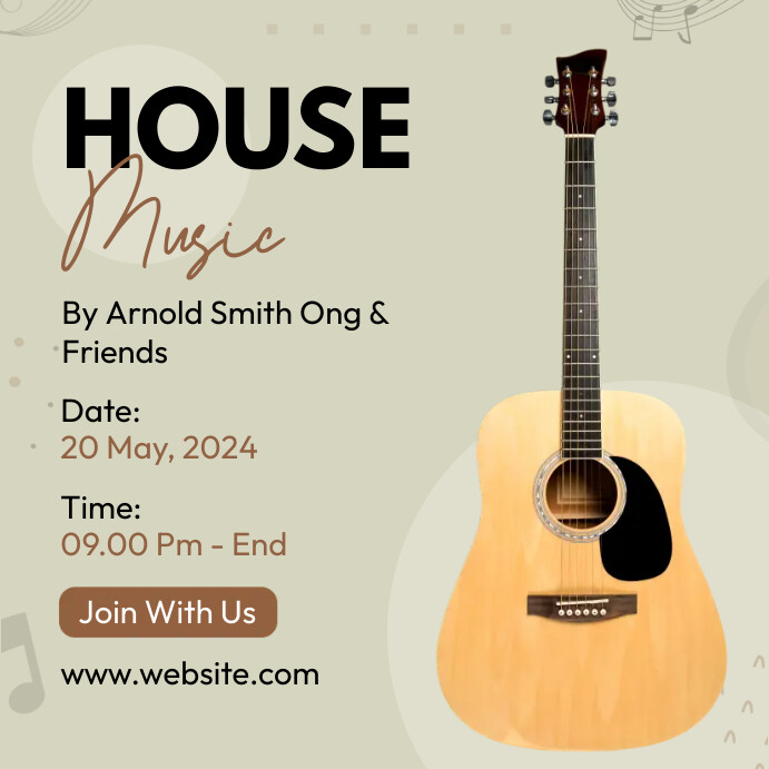 Guitar Lesson Ads Template | PosterMyWall