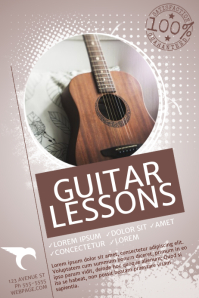 customizable design templates for music lessons postermywall task template