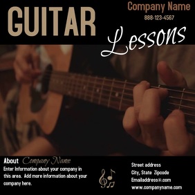 850 Guitar Lessons Customizable Design Templates Postermywall