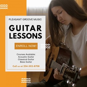 850 Guitar Lessons Customizable Design Templates Postermywall