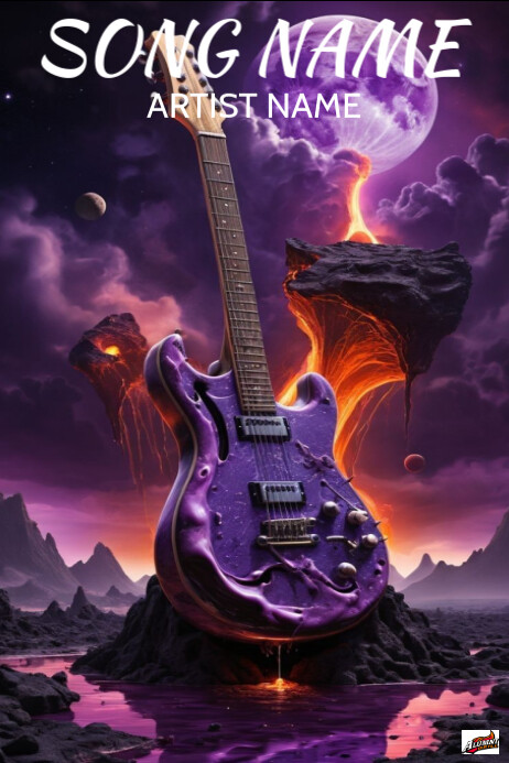 Guitar song album cover art template | PosterMyWall