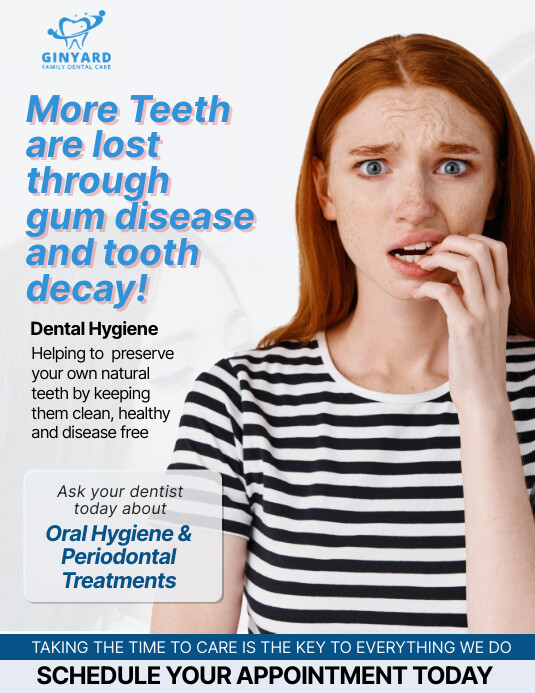 Gum Disease Poster Flyer (US-Letter) template