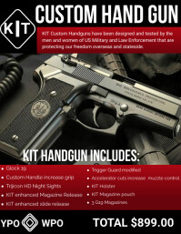 Gun Raffle Poster Design Gun Raffle Template | PosterMyWall
