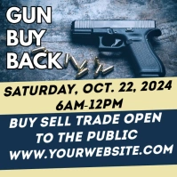 gun flyer Logo template
