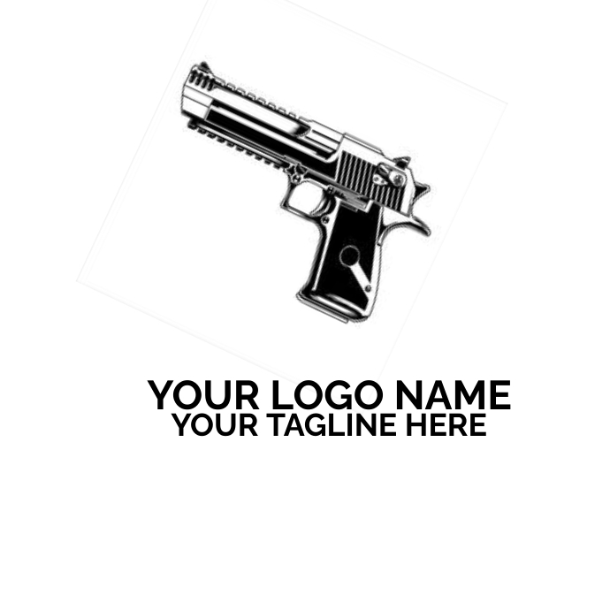 Security Logo Rifle Gun Logo Design