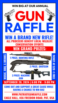 Gun Raffle Template | PosterMyWall