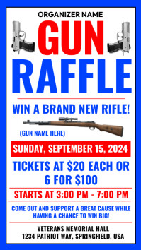 Gun Raffle Template | PosterMyWall