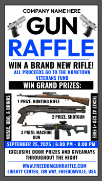 Gun Raffle Template | PosterMyWall