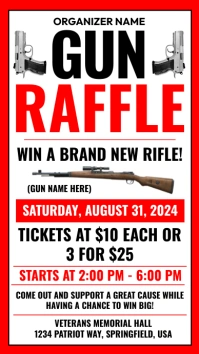 Gun Raffle Instagram Story template
