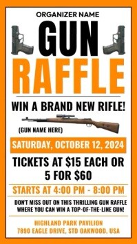 Gun Raffle Template | PosterMyWall