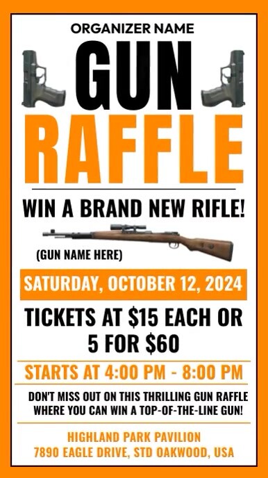 Copy of Gun Raffle | PosterMyWall