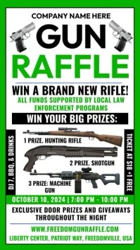 Gun Raffle Instagram Reel template