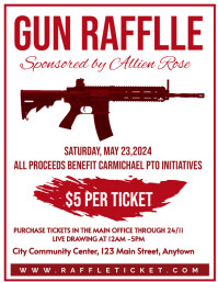 Gun Raffle Template | PosterMyWall