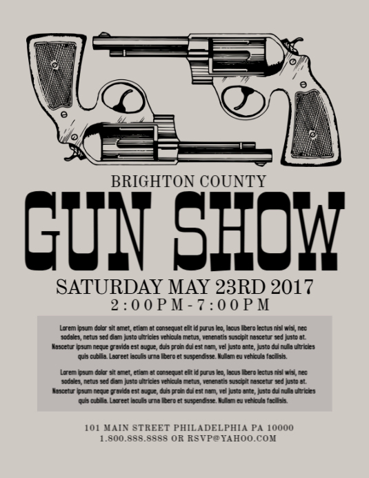 Gun Show Template | PosterMyWall