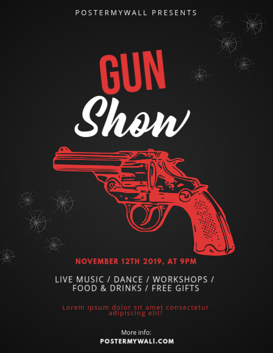 Gun Show Flyer Template PosterMyWall