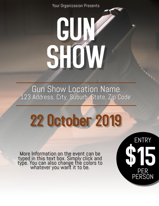 Gun Show Flyer Template | PosterMyWall