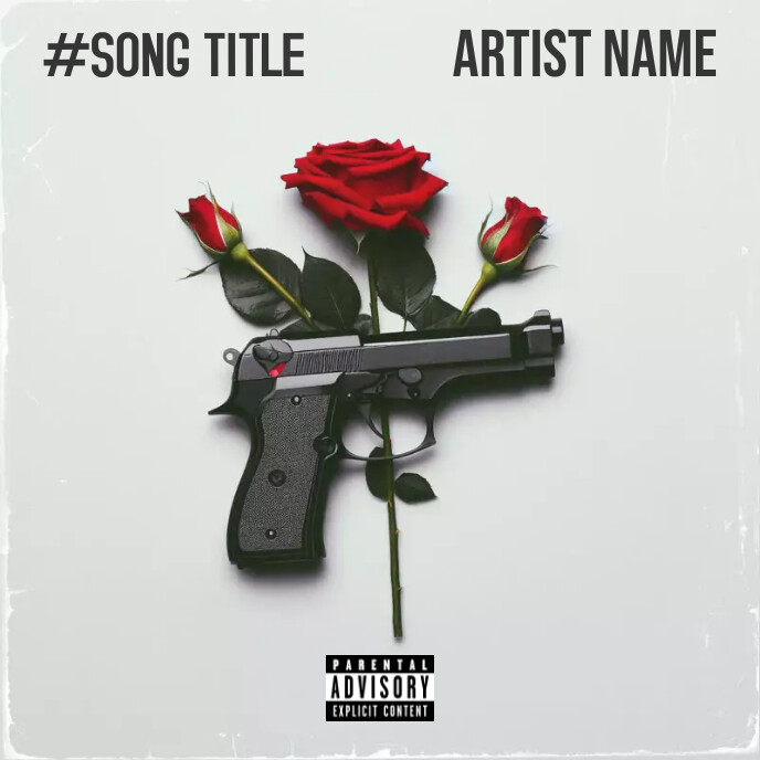 Guns & Roses - Rap Hip-Hop Trap R&B Mixtape S Template | PosterMyWall