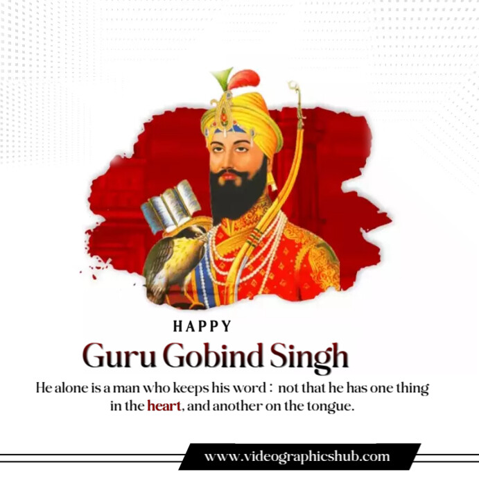 Guru Gobind Singh Instagram Plasing template