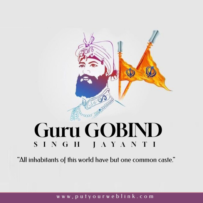 Guru Gobind Singh Jayanti Templat | PosterMyWall