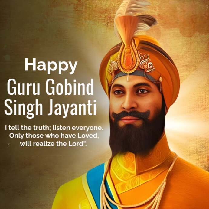 Guru Gobind Singh jayanti Template | PosterMyWall