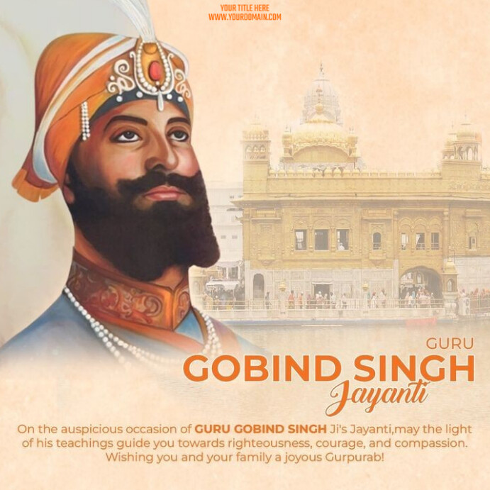 Guru Gobind Singh Jayanti Template | PosterMyWall