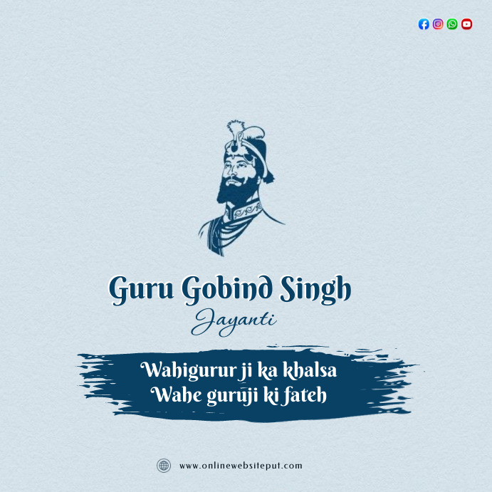 Guru gobind singh jayanti Template | PosterMyWall