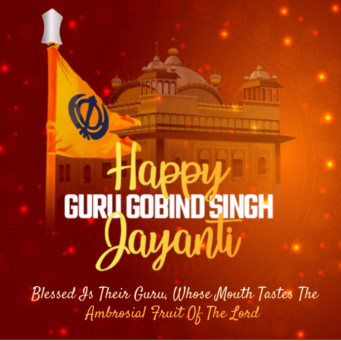 Copy of Guru Gobind Singh Jayanti | PosterMyWall