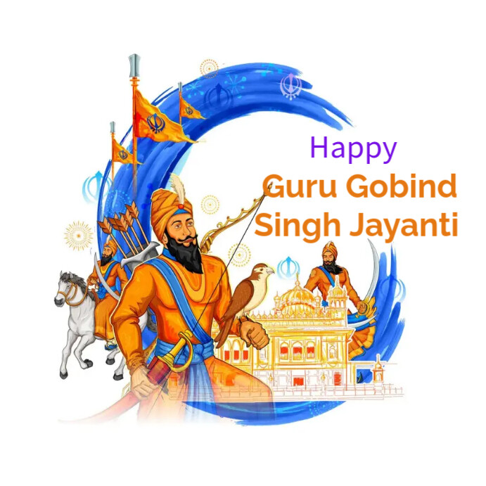 Copy of guru gobind singh jayanti | PosterMyWall