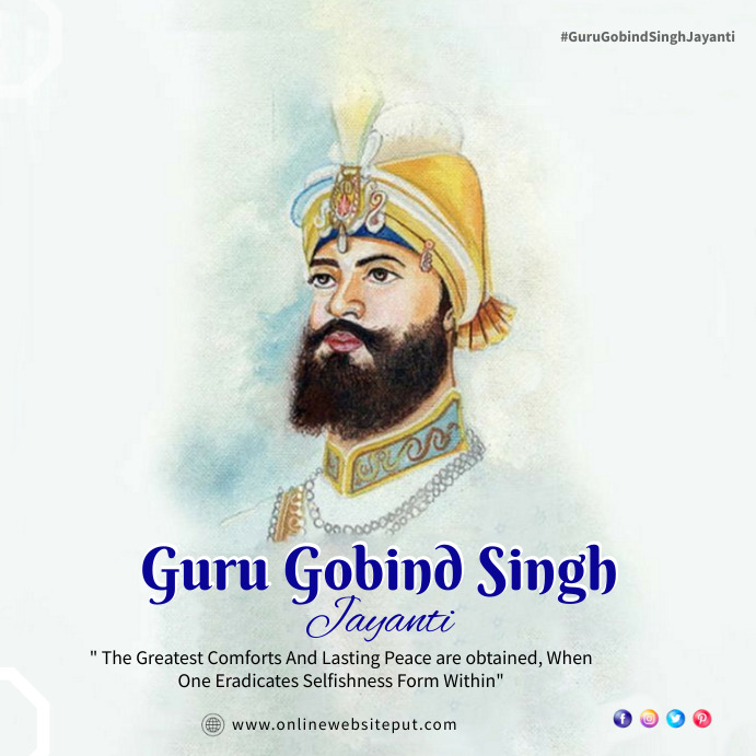 Guru gobind singh jayanti Template | PosterMyWall