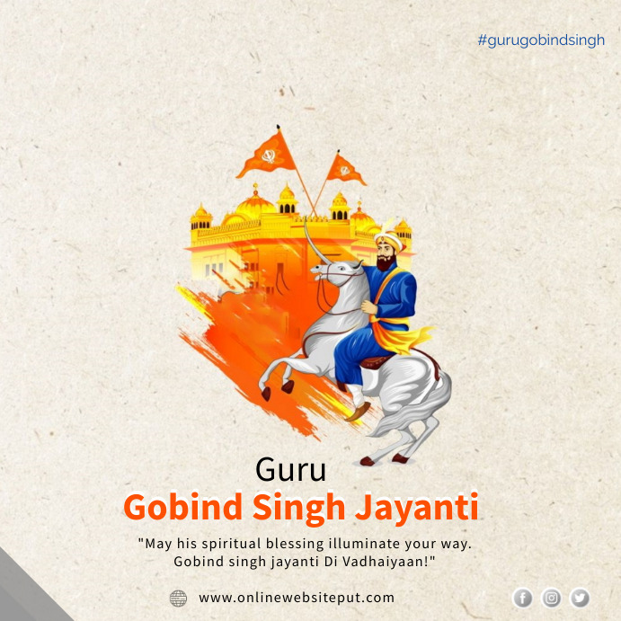 Copy of Guru gobind singh jayanti | PosterMyWall