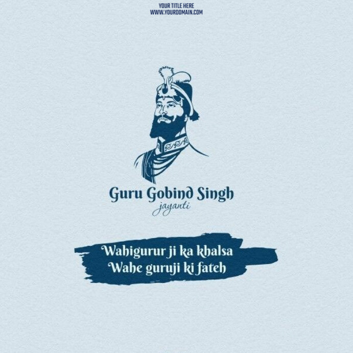 Copy of Guru Gobind Singh Jayanti | PosterMyWall