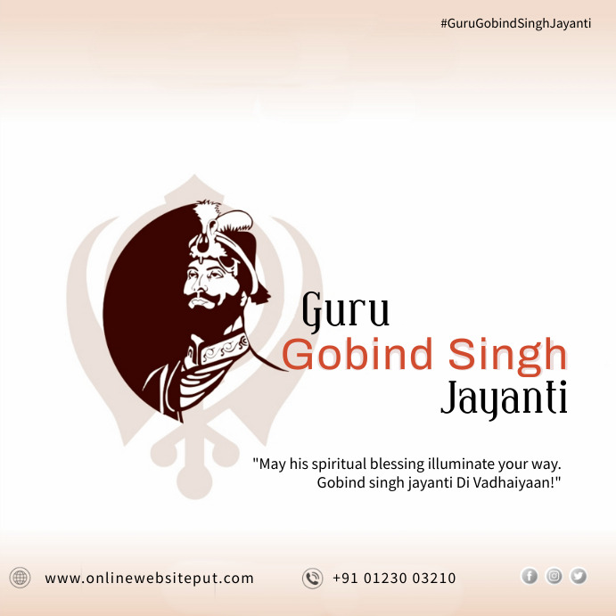 Copy of Guru gobind singh jayanti | PosterMyWall