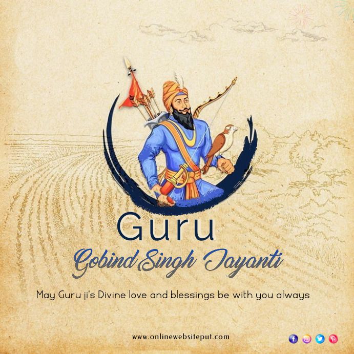 Guru gobind singh jayanti Template | PosterMyWall