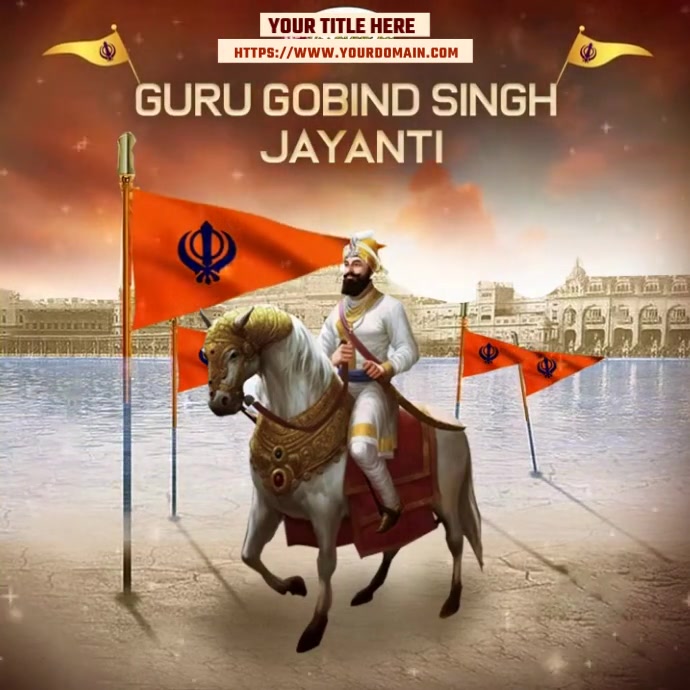 GURU GOVIND SINGH JAYANTI (1) Instagram Post template