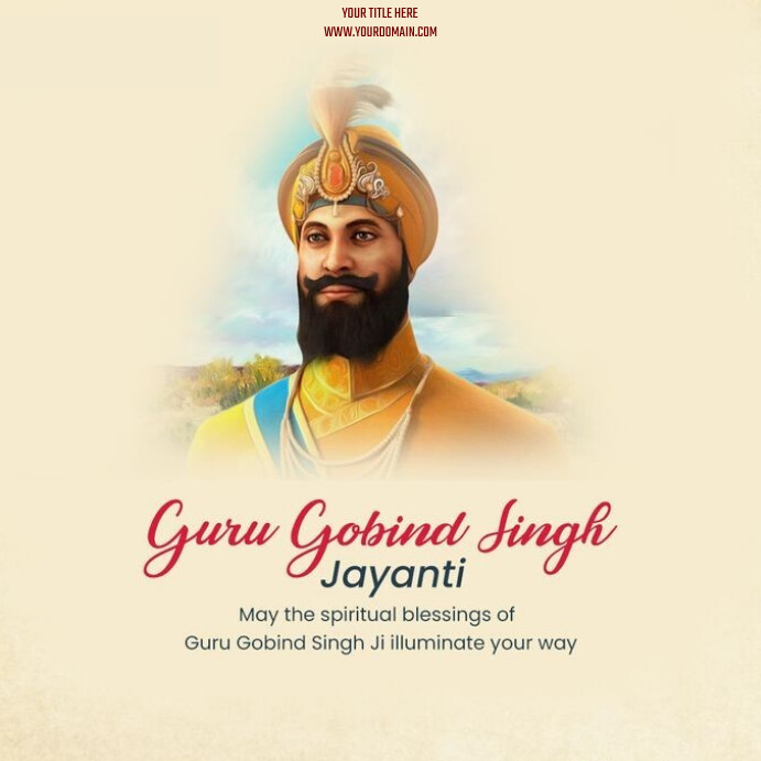 Copy of Guru govind Singh Jayanti | PosterMyWall