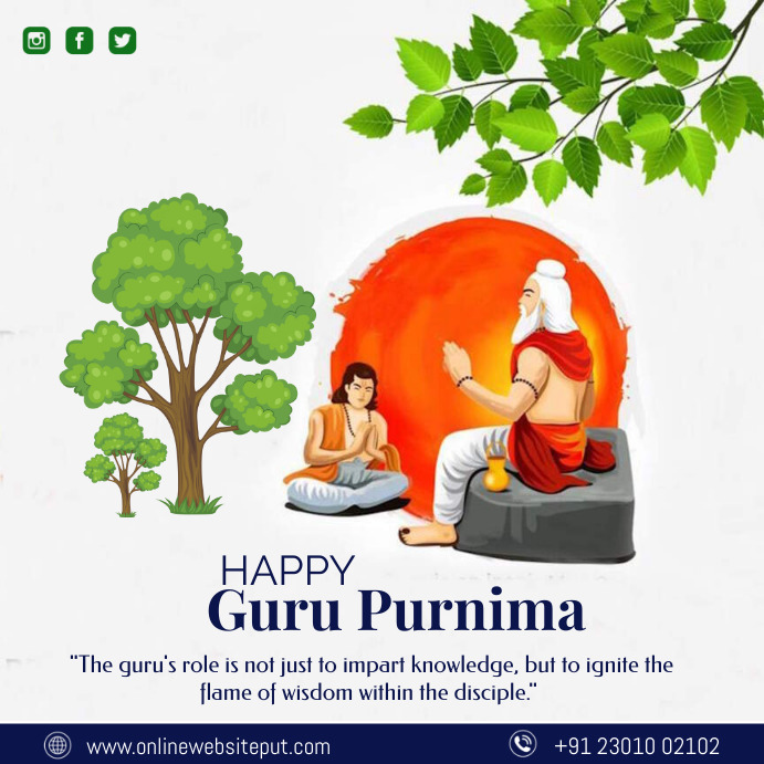 Guru Purnima Instagram-Beitrag template