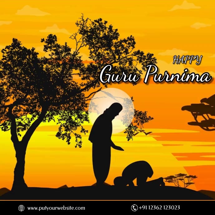 guru purnima post video template
