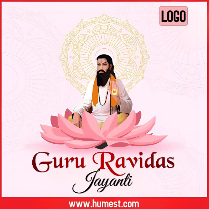 Guru Ravidas Stickers Guru Ravidas Design Template | PosterMyWall