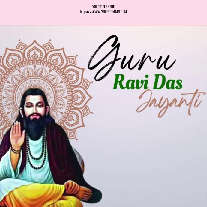 Guru Ravidas Stickers Guru Ravidas Jayanti Template | PosterMyWall