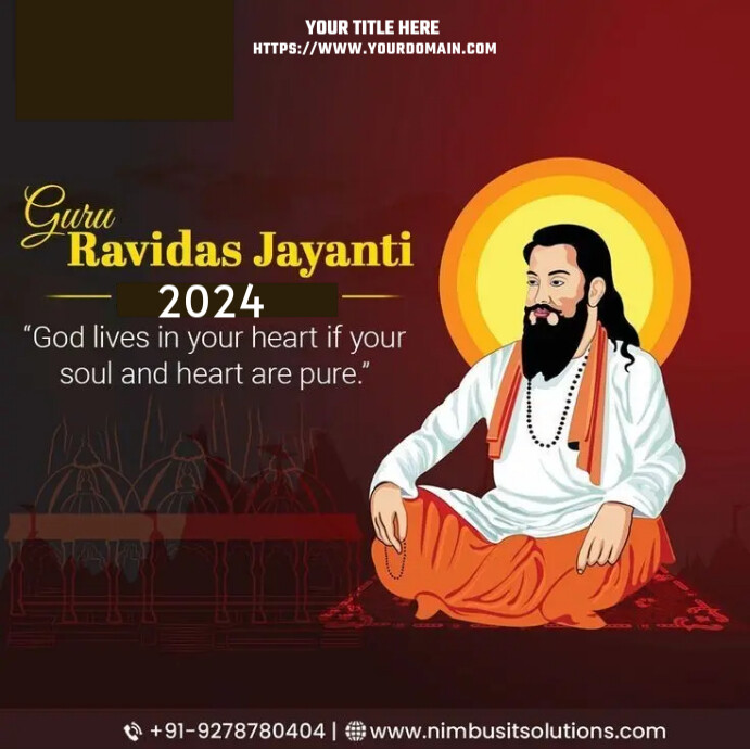 GURU RAVIDAS JAYANTI Template | PosterMyWall