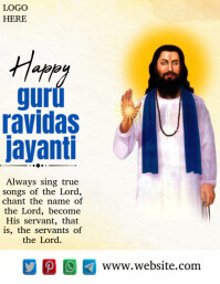 Guru R Avidas Writing Guru ravidas jayanti Template | PosterMyWall