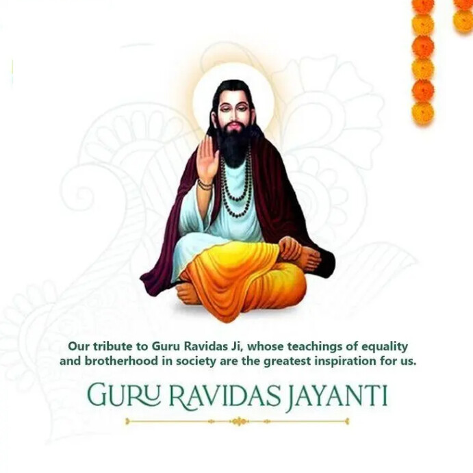 Copy of GURU RAVIDAS JAYANTI | PosterMyWall