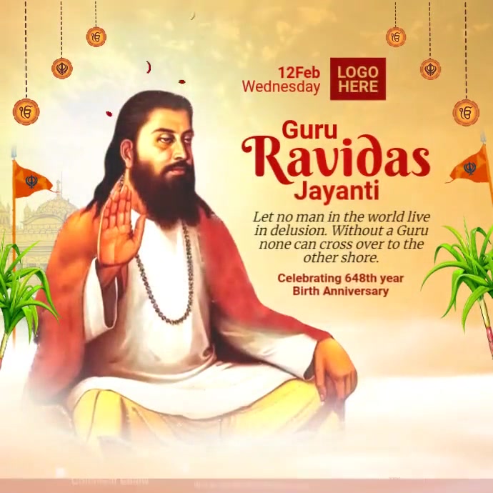 Guru R Avidas Writing De Plantilla de Publicación de Gurú de Búsqueda Ravidas Jayanti ...