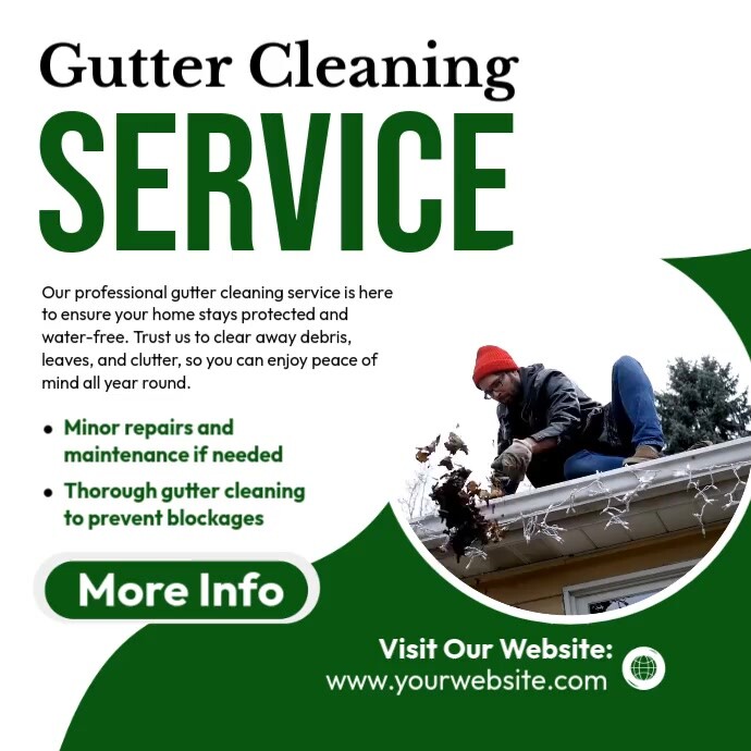 Gutter Cleaning Service Template | PosterMyWall