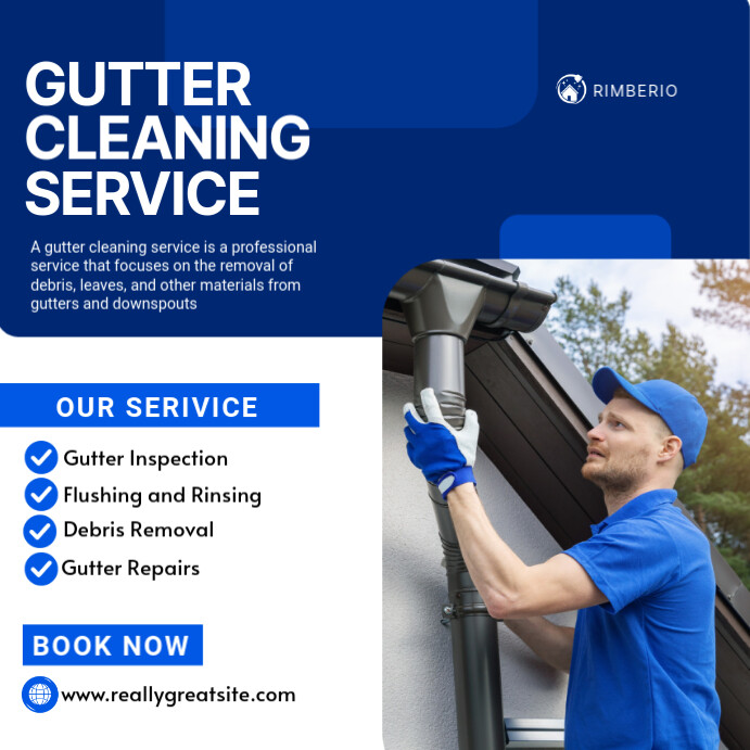 Gutter Cleaning Service Template | PosterMyWall
